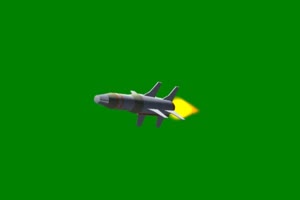 跟踪导弹 火箭 6 巧影手机绿布和绿幕视频抠像素材