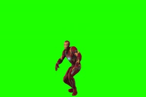 钢铁侠 跳 1 漫威英雄 复仇者联盟 绿屏抠像 特效手机特效图片