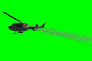 直升机着火 飞机 绿屏绿幕 抠像素材手机特效图片