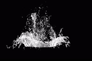 水花 跳水 踩水 溅水 流水 视频特效 03 带通道 手机特效图片