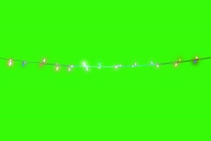 圣诞节 灯光 1 绿屏抠像巧影AE素材特效后期素材