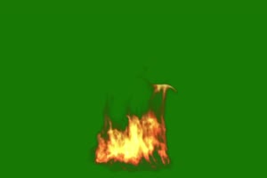火焰燃烧绿布和绿幕视频抠像素材