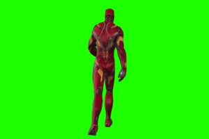 钢铁侠 走 1 漫威英雄 复仇者联盟 绿屏抠像 特效手机特效图片