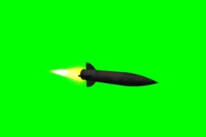 免费导弹 火箭1 绿布绿屏绿布和绿幕视频抠像素材