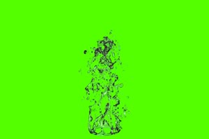 水花 矿泉水 魔法水 素材 绿幕视频 抠像素材手机特效图片