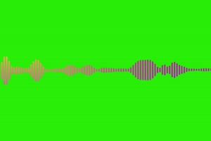 音波 音浪 频谱 音乐节奏 可视化音频 绿色抠像素手机特效图片