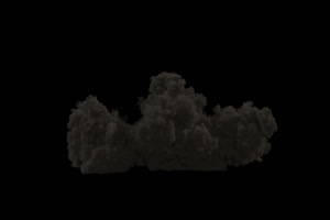 爆炸 烟雾 烟尘 炸裂 免抠绿布和绿幕视频抠像素材