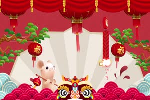 1中国风新年背景 无音乐 春节新年素材 视频免费手机特效图片