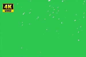 4K 下雪 雪花 圣诞树 冰天雪地 圣诞节绿幕视频素手机特效图片