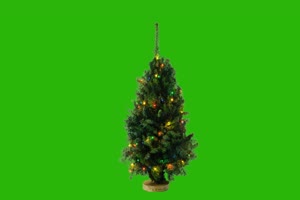 免费4K 圣诞树 2 圣诞节绿幕视频素材免费下载@特手机特效图片