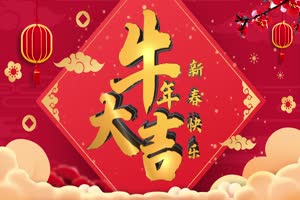 2021年新年元旦节春节牛年视频背景素材13手机特效图片