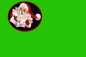 圣诞节圣诞老人和会走路的靴子绿屏 AE 特效 巧影手机特效图片