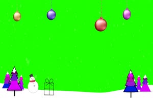 圣诞节 布局 圣诞节 绿屏抠像素材手机特效图片