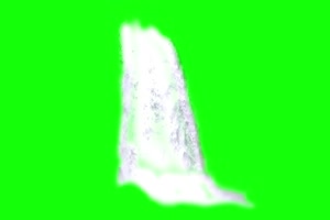 瀑布 自然绿屏抠像素材绿布和绿幕视频抠像素材