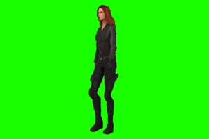 黑寡妇 1 漫威英雄 复仇者联盟 绿屏抠像 特效素