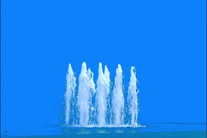 瀑布喷泉绿幕视频 高山流水 小溪绿幕 3手机特效图片