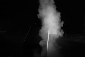 侧面冲击形烟雾灰尘粒子1 抠像视频 特效素材 视手机特效图片