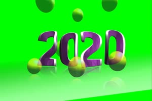 2020新年春节素材年倒计时 绿屏绿幕 特效素材手机特效图片