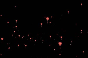 气球春节除夕新年抠像视频特效素材 手机剪映黑手机特效图片