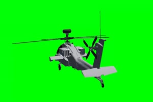 Apache 直升机 3 飞机 绿屏绿幕 抠像素材手机特效图片