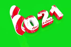 2021新年绿幕素材素材免费下载 1圣诞
