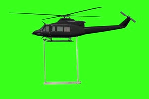 直升机 秋千  绿屏抠像 素材