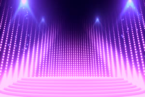 1瀑布灯光秀舞台背景 虚拟演播室 真人MV手机特效图片