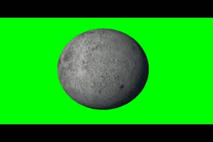月球 月亮 旋转 绿屏抠像 特效素材手机特效图片