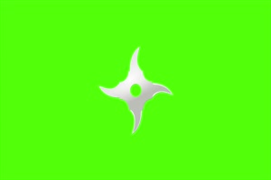 绿屏抠像旋转的忍者标 火影忍者