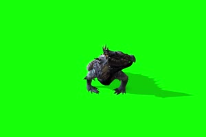 科莫多龙1 动物绿屏 绿幕视频 抠像素材下载手机特效图片