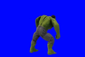 绿巨人 浩克 咆哮 1 漫威英雄 复仇者联盟 绿屏抠手机特效图片