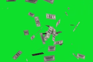人民币 从天而降 绿屏抠像蓝幕特效素材手机特效图片