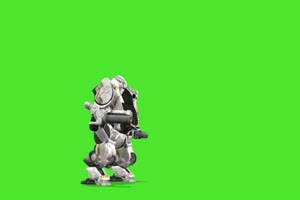机器人 2 动物绿幕视频素材下载 @特效牛绿幕素材手机特效图片