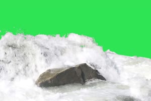 瀑布绿幕视频 高山流水 小溪绿幕 2手机特效图片