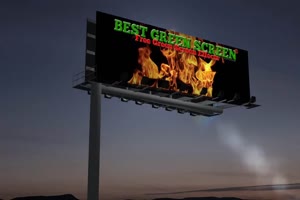 广告牌 告示牌 2 绿屏素材 绿幕输出 巧影特效手机特效图片