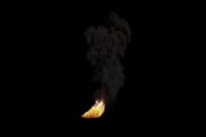爆炸火焰烟雾灰尘13 黑幕视频 抠像素材手机特效图片