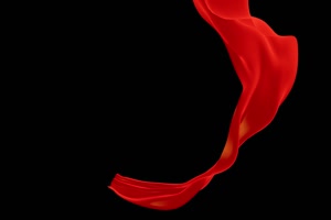 红色彩带 飘带 绸缎 黑幕抠像 免扣视频3手机特效图片
