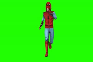 蜘蛛侠 跑 2 漫威英雄 复仇者联盟 绿屏抠像 特效手机特效图片