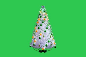 免费4K 圣诞树 19 圣诞节绿幕视频素材免费下载手机特效图片