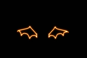 蝙蝠翅膀s 手绘发光线条霓虹闪烁图形动画叠加素手机特效图片