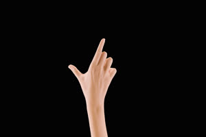 手绘视频素材 手势 手语 透明通道抠像视频素材手机特效图片